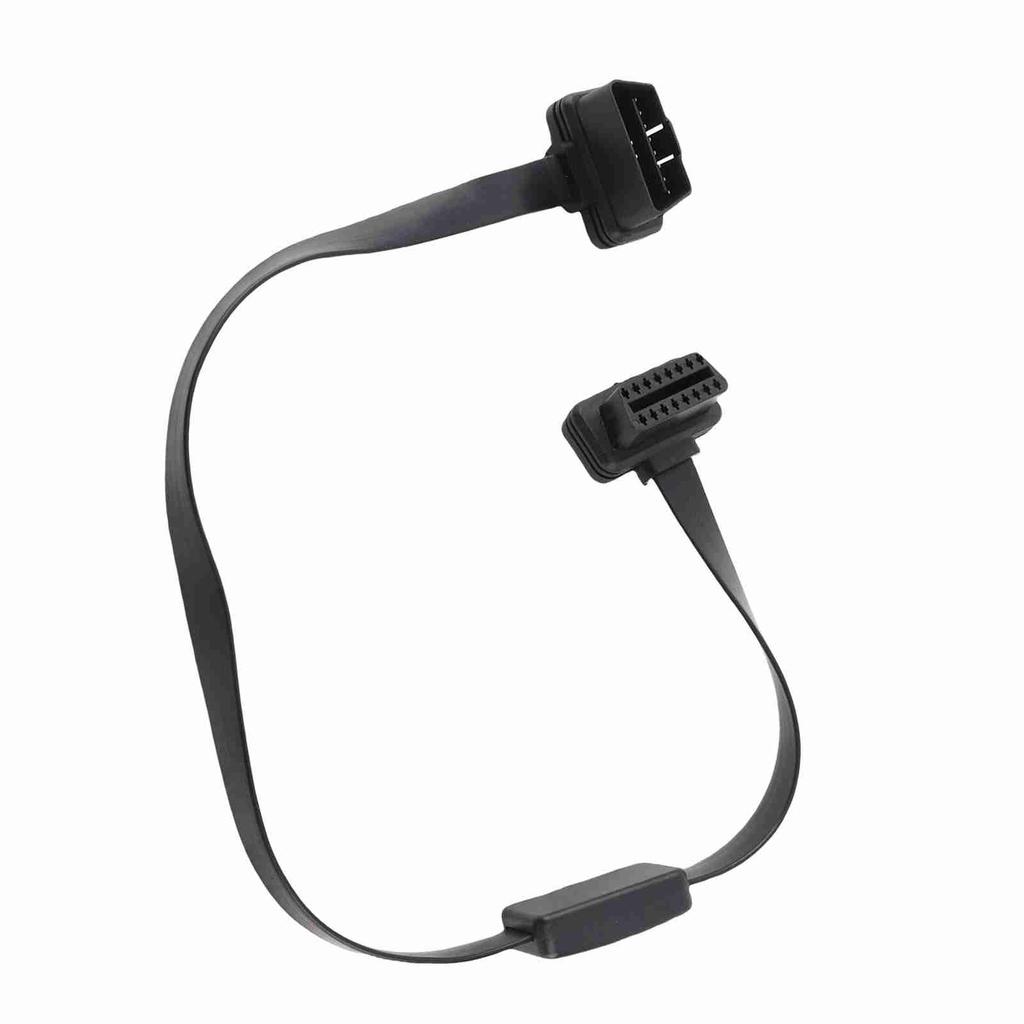 16 Pin Male To Female OBD Extension Cable Adapter Connector With ON OFF Switch