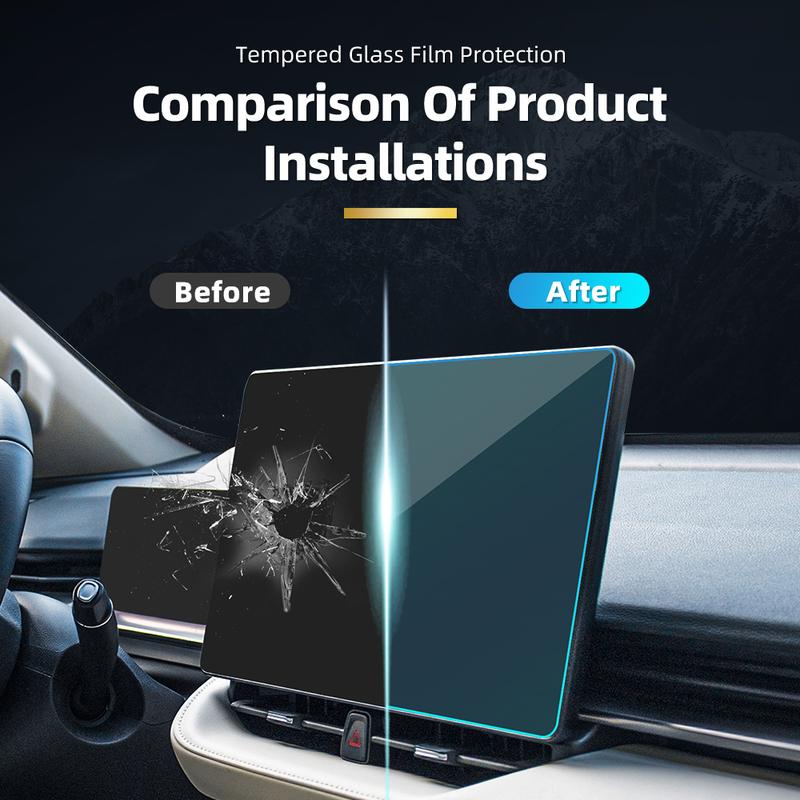 Auto Tempered Glass Film Protector For Haval H6 2021-2024 Car Center Console GPS Navigation Screen Dashboard Protective Display.