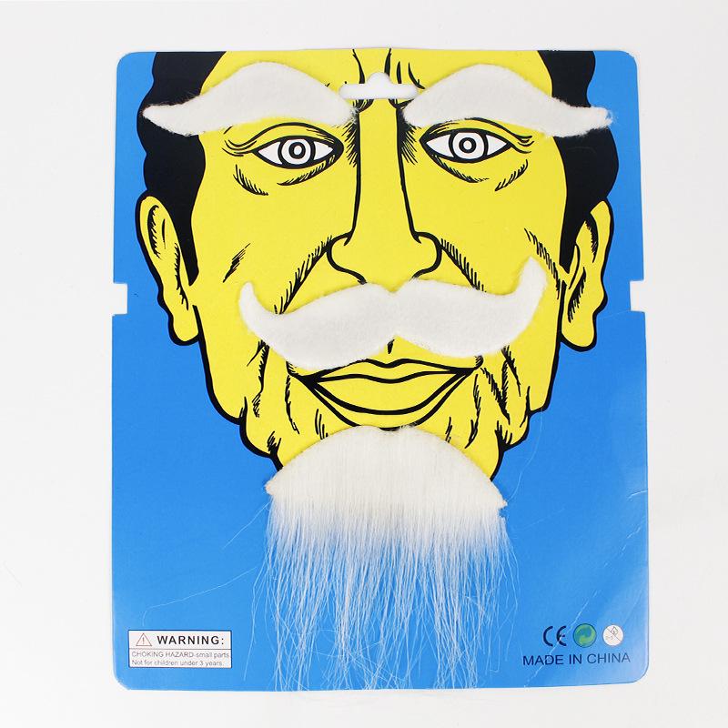 Halloween Barba și Mustață Falsă cu Opt Personaje Recuzită de Petrecere