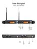 Dual Channel UHF Wireless Stage Monitor Earphones