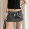 Jeans Decor Y2K Wide Belt Punk Style PU Leather Waistbands Vintage Star Rivet Waist Belt  Girls