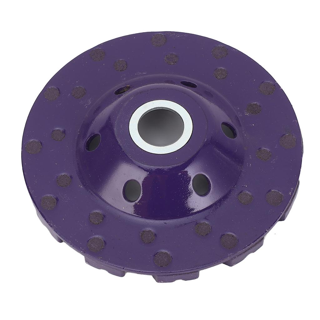 3Pcs Diamond Grinding Wheel 100mm Diamond Cup Wheel for Grinding and Polishing Concrete Stones Cement Marble Violet