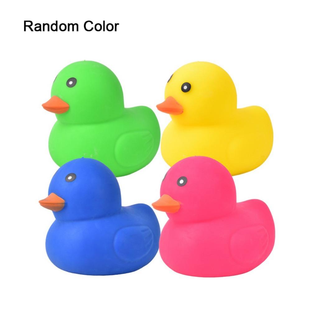 Colorful Squishy Duck Toy Large Size TPR Duck Toy Sensory Toys Duck Stress Relief Toy  For Kids