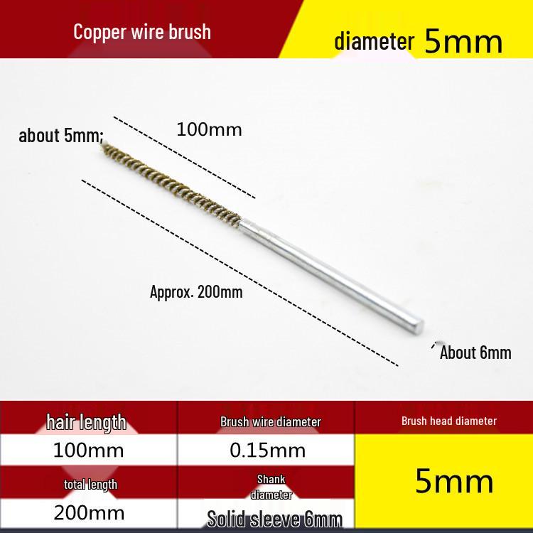 Electric Drill Stainless Steel Pipe Brush with Extended Handle for Polishing, Grinding, Deburring, and Rust Removal