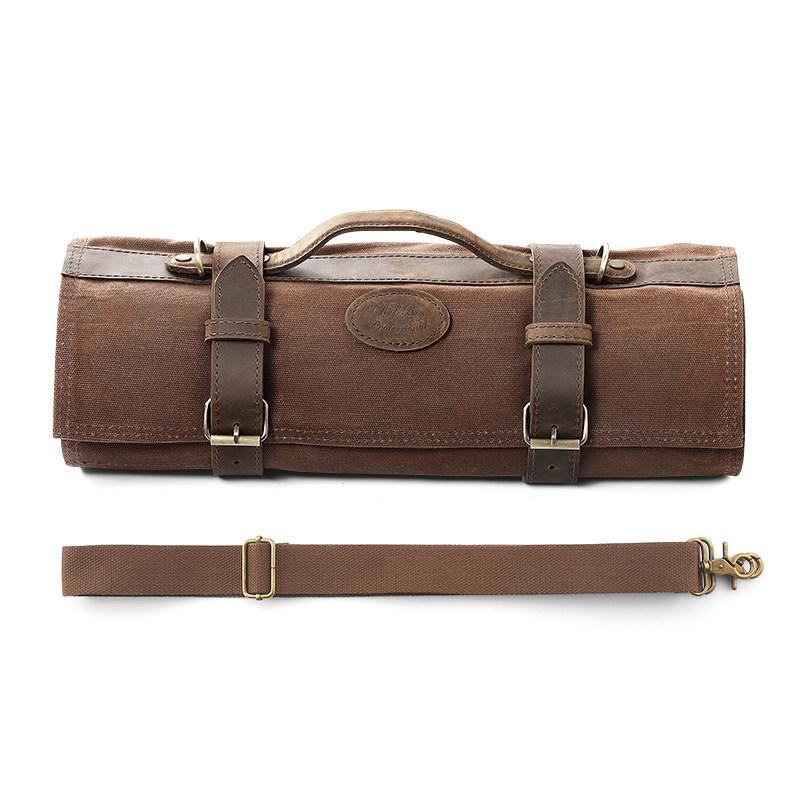 

Chef Knife Roll Bag With 12 Slots Plus 2 Zipper Pockets Chef Knife Case Portable Carrying Case for Knive and Tool Chef Knife Bag