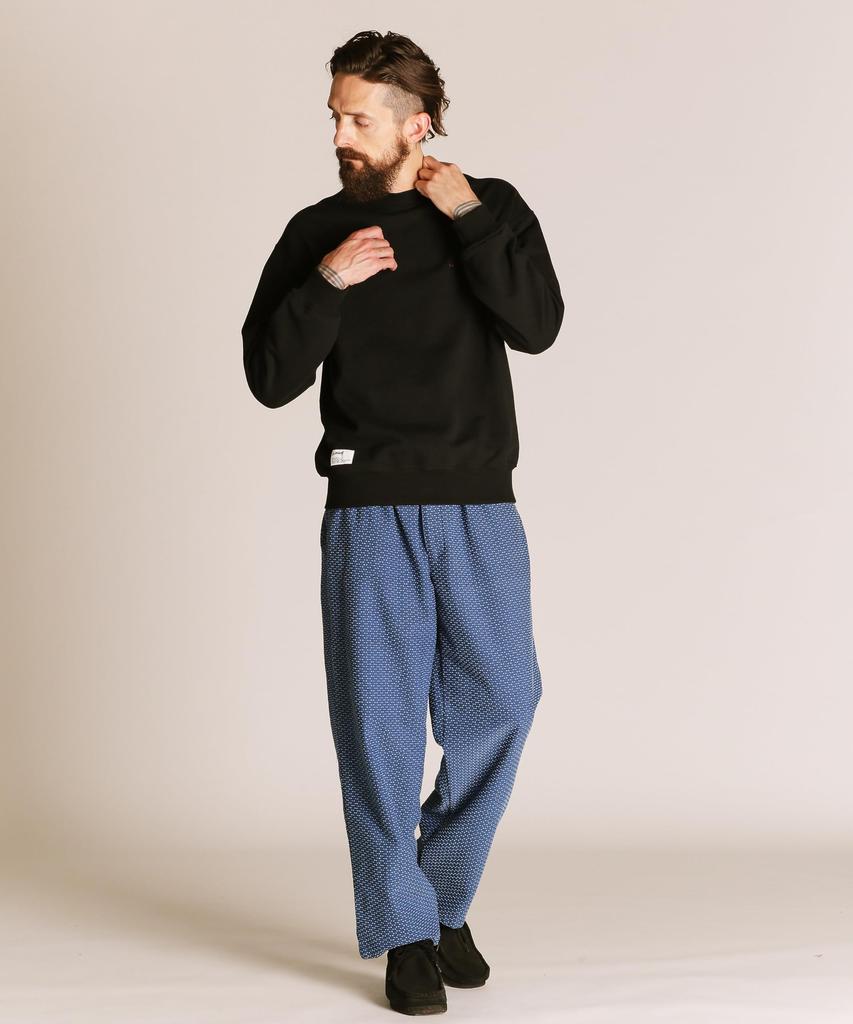 Schott SASHIKO PANTS, Men's, Size L (110), Blue, 782-5210012