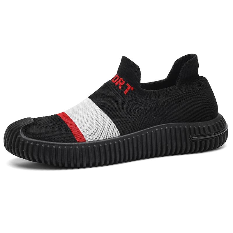 

Модные мужские повседневные спортивные кроссовки для бега, летающие плетеные туфли, модные трендовые кроссовки для скейтбординга, удобные кроссовки для скейтбординга, теннисные туфли для мужчин 39 чёрный