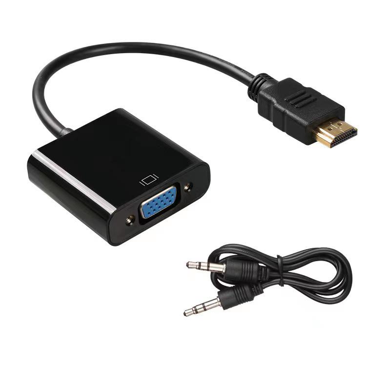 HDMI To VGA Cable with Audio and Power Adapter – High-Definition TV and Computer Connection