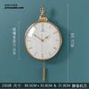 Nordic Luxury Gold Wall Clock Modern Design Metal Pendulum Clocks Wall Home Decor Silent Wall Watch Living Room DecorationZ8W0L8