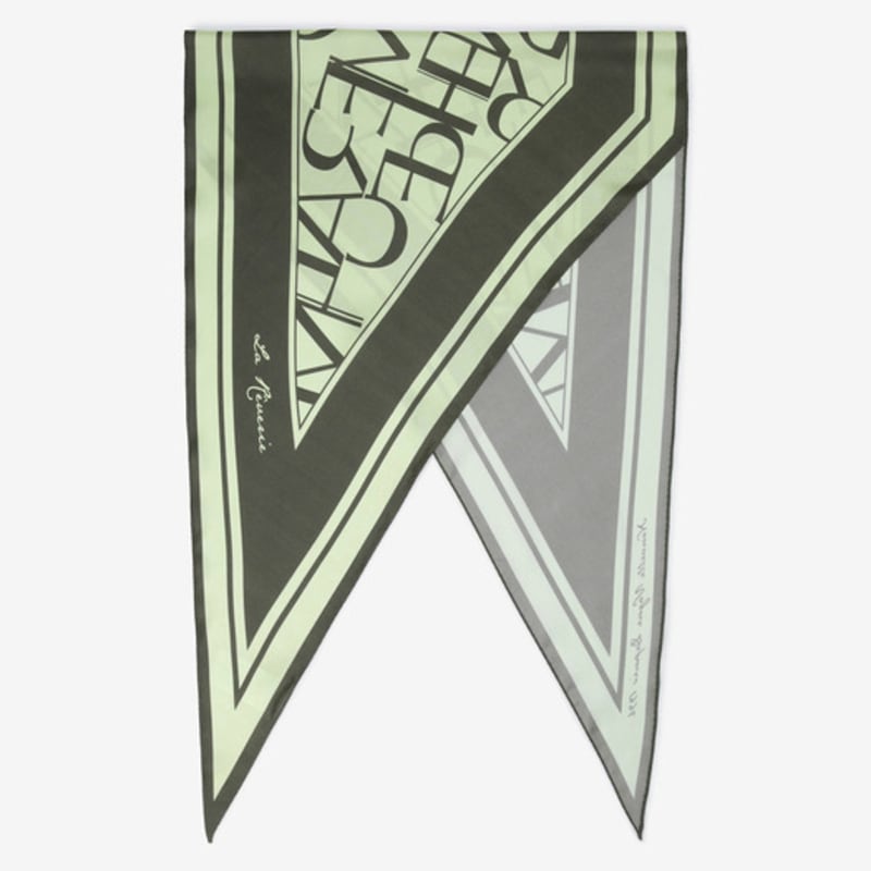 ZOOC Lime Silk Printed Scarf LI_Z254PHA002