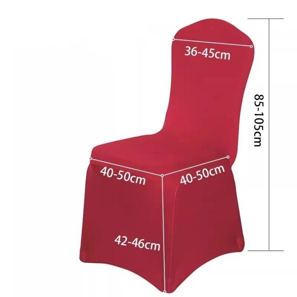 Elastic Wedding Chair Covers Spandex Seat Cover Stretch Slipcover  Dining Party Celebration