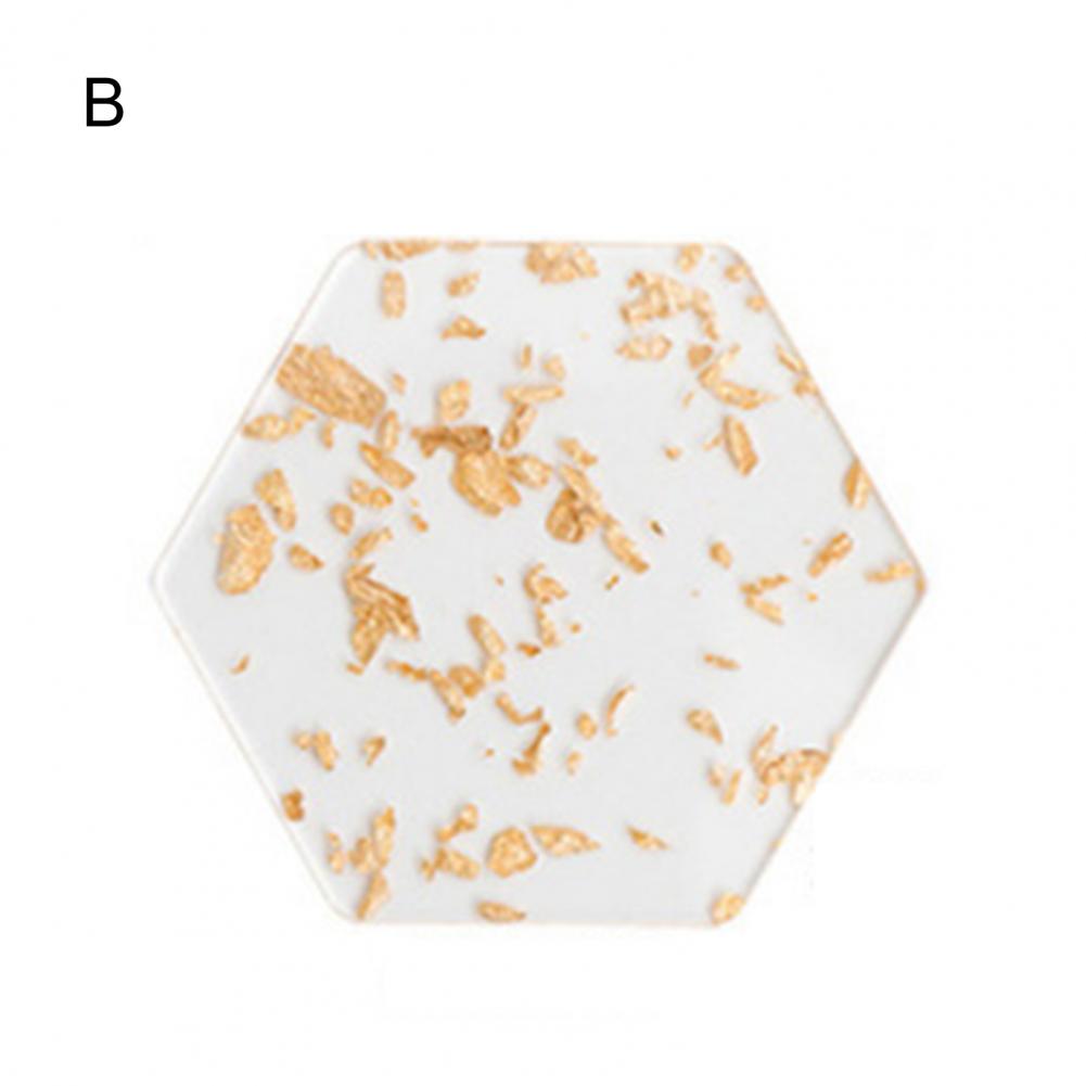 Декор из золотой фольги Подставка под чашку Теплоизоляционная подкладка под чашку Нескользящая подставка под чайную чашку Подставка под чашку для обеденного стола Подставка под чашку для напитков Подставки под чайные чашки S