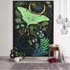 VIKAMA Psychedelic Wind Mushroom Tapestry Fadeproof Scifi Wall Wall Hanging Game Room Escape Room Music Festival Wall Tapestry