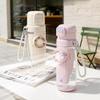 2-In-1 Tritan Sports Cup With Detachable 3-Speed Handheld Fan Transparent Leak Proof Cold Drink Bottle For Outdoor Gym Travel