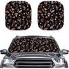 Mushroom Car Windshield Sunshade Daisy Flower Dragonfly Butterfly Mushroom Auto Front Sun Shades Foldable Sunlight Protection Visor Universal Vehicle