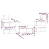 VidaXL Ensemble de meubles TV 7 pcs Blanc Bois d'ingénierie 3114542