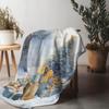 Tuniu Christmas Gift Box Blanket Soft Fleece Throw Blanket for Sofa Bed Home Decor