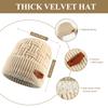 New Knitted Hat, Scarf and Gloves Three-piece Women's Winter Outdoor Plush Warm Wool Knitted Hat
