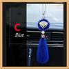 8 Colors Cute Fashion Diamond Fox Rear View Mirror Ornament Fur Bling Rhinestone Car Mirror Hanging Accessories for Girls Women