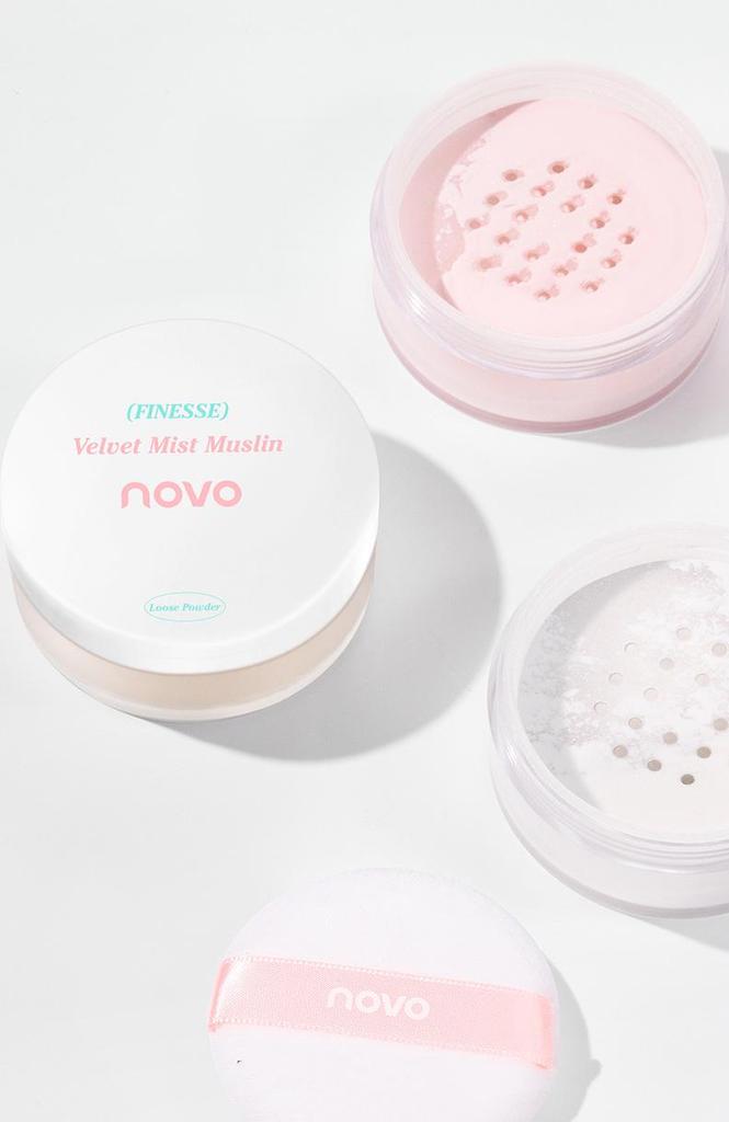 New Velvet Glow Loose Setting Powder: Sheer, Natural Finish, Easy to Use, Brightens Skin, Perfect for Students, Affordable.