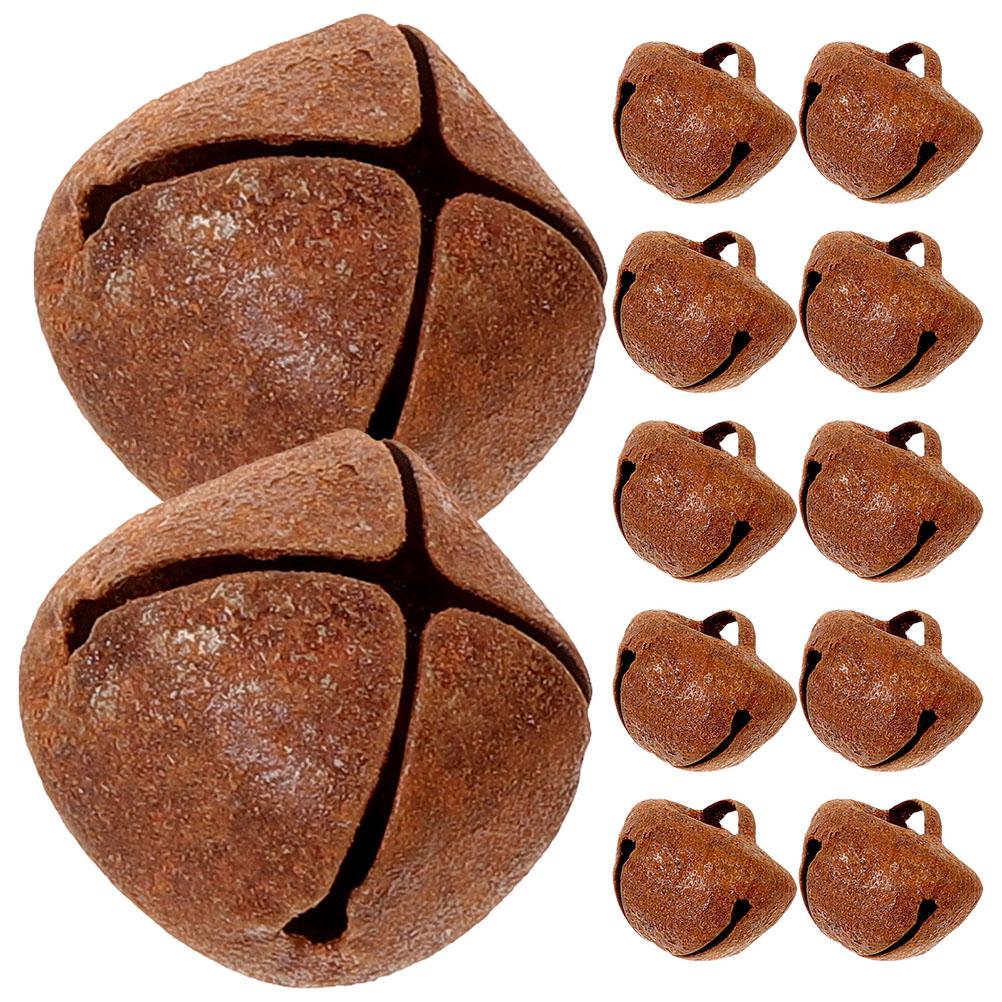 

Изготовление подвесок, подвески, маленькие старинные колокольчики для поделок, праздничные украшения своими руками, свадебные принадлежности, железо 1.70X1.70X1.50CM кофейный