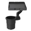 Tsuchiya Yac Car Interior Drink Tray/Table, Black, 180 X 210 X 110 Mm, ZE-68