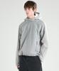 Zplish Curved Hooded Wind Jacket Light Grey