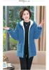 2025 Stylish Winter Coat for Middle-Aged Women: Plus Size, Hooded, Thickened Fleece Jacket with Velvet, Autumn/Winter