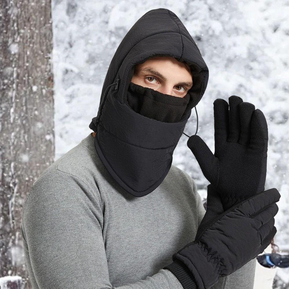 Keep Warm Plush Pullover Hat Breathable Face Guard Neck Warmer New Winter Warm Hat Winter Weather