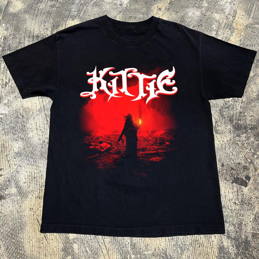 NEW Kittie - 'Fire' Short Sleeve Gift Fans Black All Size Shirt Unisex T-Shirt