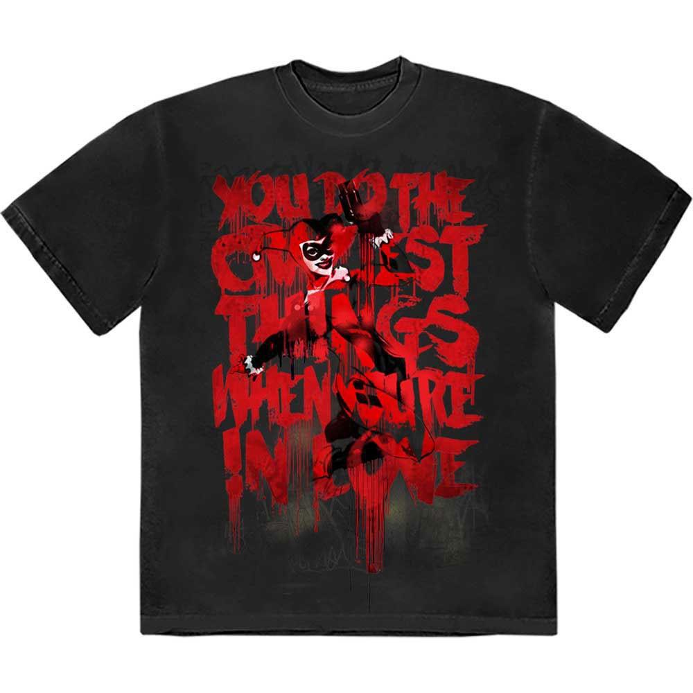 Men s DC Comics Harley Craziest Things T-shirt Large Black 3XL