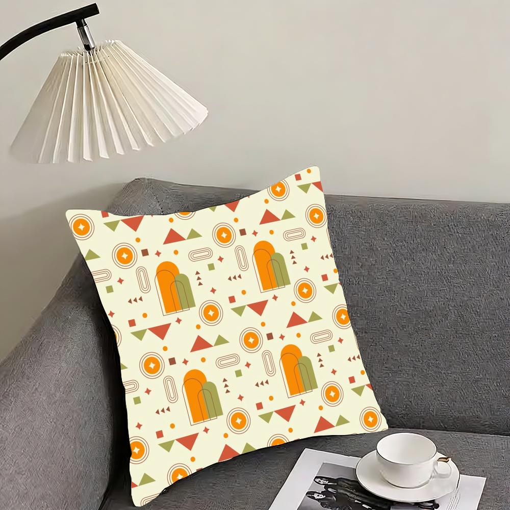 boho plant nordic Cushion Cover Reversible Plush Pillow Cover – For car, sofa, bedroom, perfect as a gift.