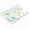 Glass Kitchen Serving Boards with Watercolor Flowers Graphics 2x30x52 Cm