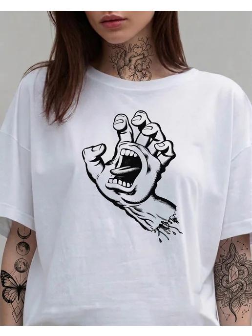 Футболка Santa Cruz. Летний принт 2XL