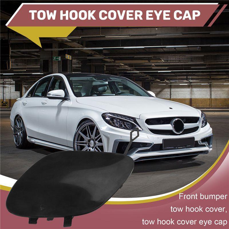 AA92-Front Bumper Tow Hook Cover Eye Cap For W205 C300 C400 C63AMG 2015 2016 A2058850724