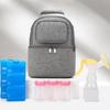 Mommy Bag Milk Storage Breast Pump Maternity Cooler Double Layer Insulation  Fresh Keeping Baby Food Backpack Feeding Bottle