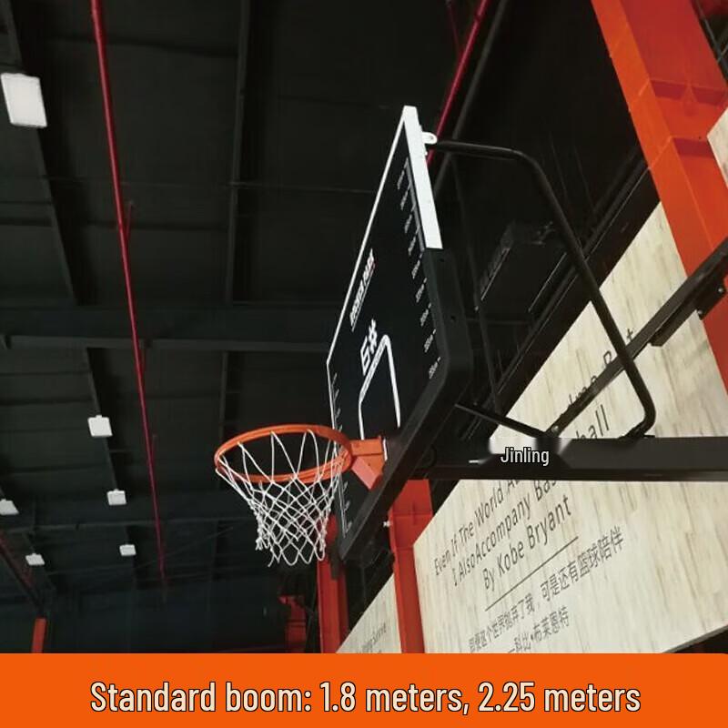 Wall-Mounted Cantilever Basketball Hoop