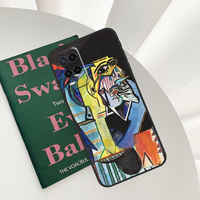 Picasso Abstract Art Painting Case For Oppo A58 A78 A98 A15 A16 A17 A52 A72 A76 A96 A54 A74 A94 A57 A77 A54S A57S Cover
