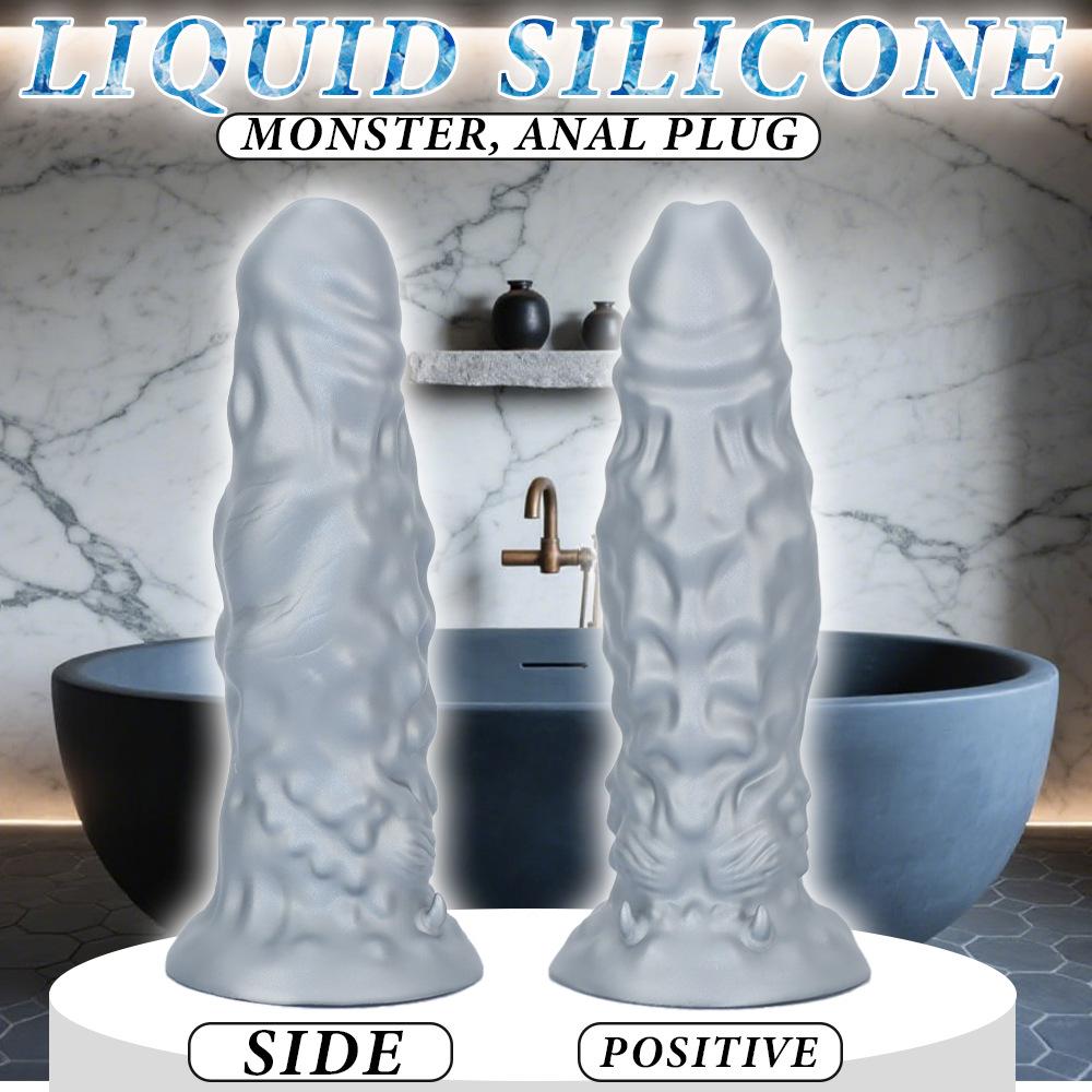 New Liquid Silicone Shaped Dildo Simulation Penis Soft Flesh Realistic Couple Flirting Chrysanthemum Massage Female Toy