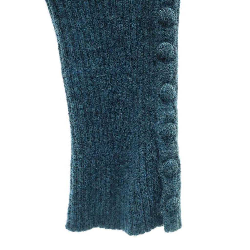 FRED PERRY Long sleeve Polo knit 10 Blue sweater Women Used