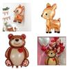 Giant Teddy Bear Foil Balloon Perfect Decoration for Children's Birthday Parties Kids Room Nursery Decor Made of Aluminum Film