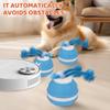 Smart Dog Toy Ball Electronic Interactive Pet Toy Moving Ball Rope Automatic Moving Toy USB Rechargeable Toy for Puppy Chew