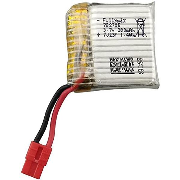 Li-Po Batterisett 3 stk 3,7V 380mAh – For Syma X21 X21W Droner – Lang Flytid – Enkel Installasjon – 7,6x2,7x2,5 cm – 29g