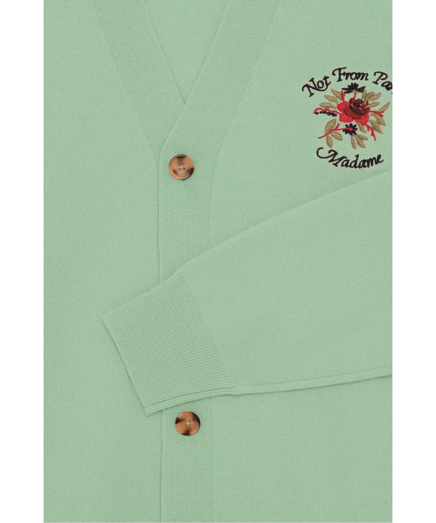 Drole De Monsieur Rose Slogan Cardigan Le Cardigan Slogan Rose D0Wcs26261Ygd