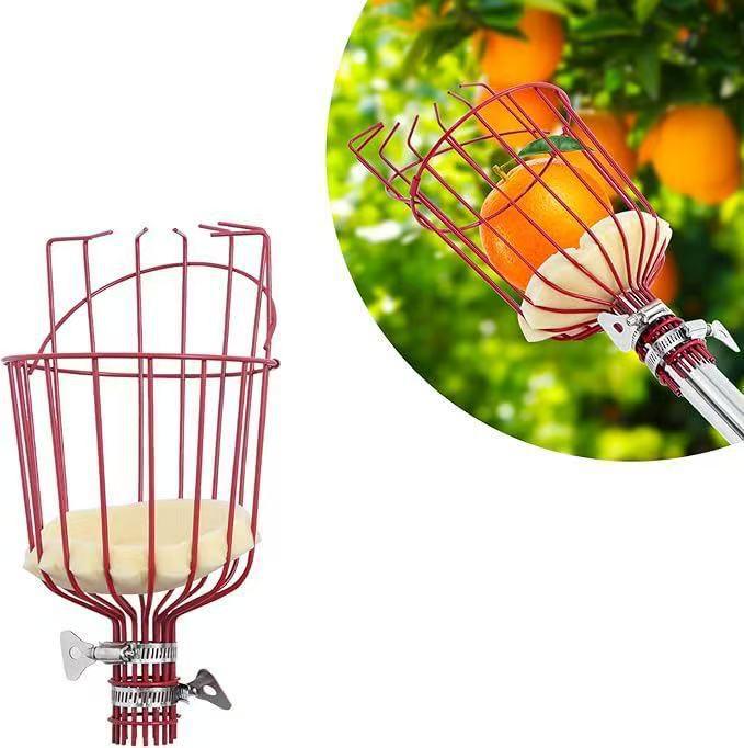 High-Altitude Professional Orchard Fruit Picking Tool with Basket