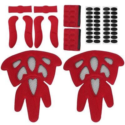2 Set Universal Helmet Liner Safety Hat Lining Filling Kit with InsectProof Net for Bicycle