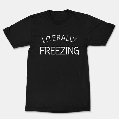 Ik heb het letterlijk ijskoud T-shirt Altijd Koud Shirt Kerstshirt Kerst Tee