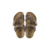 Birkenstock Synthetic Leather Round Toe Versatile Comfortable Thick Sole Slide Sandals Kids sandals Mocha-Brown 1014177