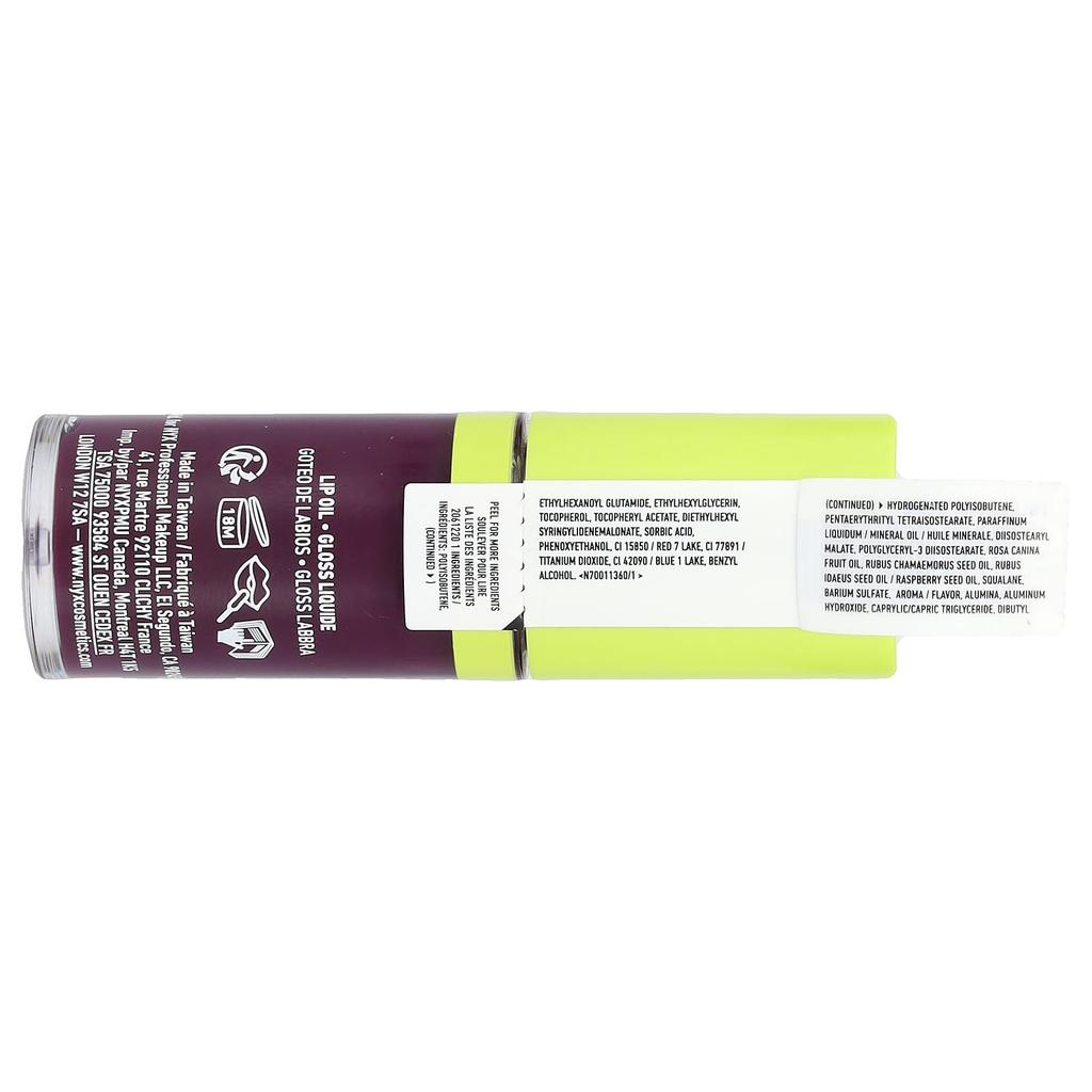 NYX Professional Makeup, Lip Oil Drip, 04 T'at's Chic, 4.8ml (0.16fl oz)