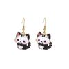 Cute Cartoon Kitten Earrings - Fun, Creative, and Fashionable Animal Drops In Japanese and Korean Styles for European and American Tastes.
